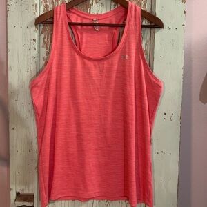 Women’s pink Under Armour tank top
